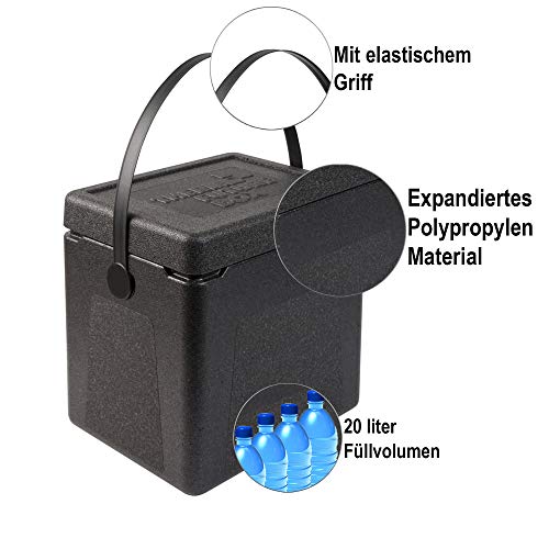 Thermo Future Box Shoppingbox transport- en isolatiebox, EPP (geëxpandeerd polypropyleen), zwart, 36 x 29 x 37 cm - Image 3