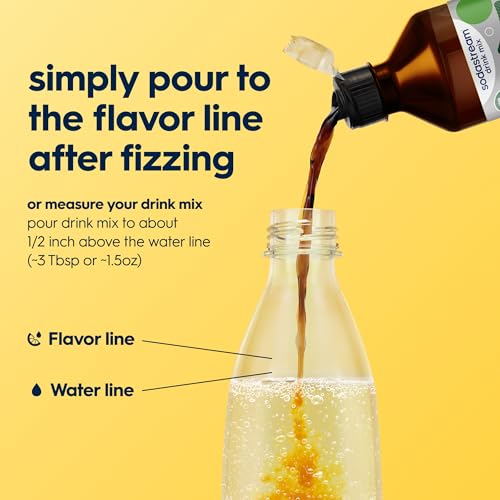 Image of Sodastream Classic Diet Ginger Ale New Pour Bottle, 14.9 Fl Oz (Pack of 4)