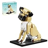 KAZI Adorable Dogs Building Toy Set,Dog Gifts for Animal-Lovers,Ideas Pug Dog Building Set for Girls and Boys,Creative Buildable Toys for Kids 8 and Up,Party Favors,Gifts for Halloween Christmas