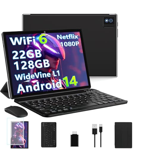 2025 Newest Android 14 Tablets 10 Inch Tablet, 22GB+128GB/2TB