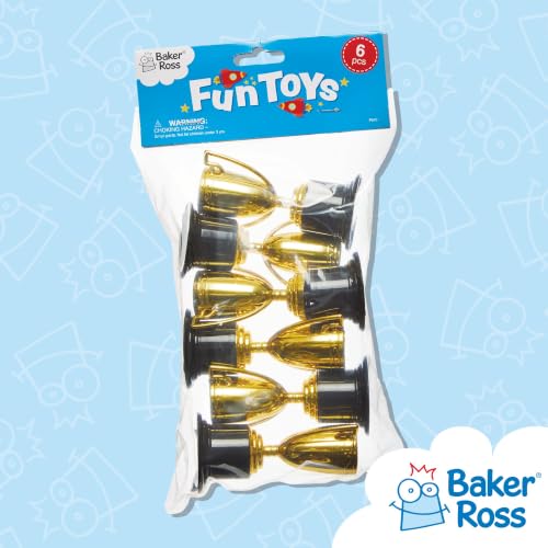Baker Ross, goldfarbene Trophäen, P670, 6 Stück, für Kinder / Weihnachtsstrumpffüller / Preise / Spiele – Ansicht 5
