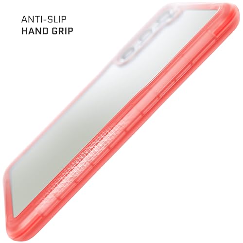 Image of Ghostek COVERT Clear Galaxy S23 Plus Case for Women Girls with Protective Bumper Grip Sides Wireless Charging Compatible Premium Shockproof Phone Cover Designed for 2023 Samsung S23+ (6.6 Inch) (Pink)