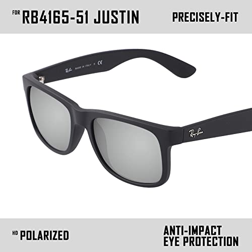 Image of Polarized Replacement Lenses for Ray-Ban Justin RB4165 Sunglass