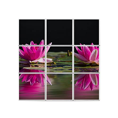 Carreaux céramique nénuphars roses pour une ambiance zen et poétique