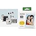 Fujifilm Instax Mini 11, Camera Bundle, Amazon Exclusive & mini Film Pellicola Istantanea per Fotocamere mini, Formato 54 mm x 86 mm compreso Bordo Bianco, Confezione da 10x5 Foto