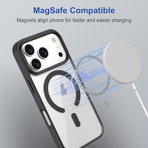 Image of Zapcase Back Case Cover for iPhone 17 Pro | Compatible for iPhone 17 Pro Back Cover | Scratch-Resistant Back Cover | Black
