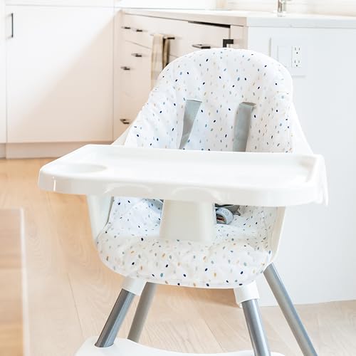Image of Regalo Baby High Chair for Babies and Toddlers, Foldable High Chair with Removable Tray & Cup Holder, Portable Toddler Highchair with 5-Point Harness, Lightweight Baby Feeding Chair, Jelly Bean Print