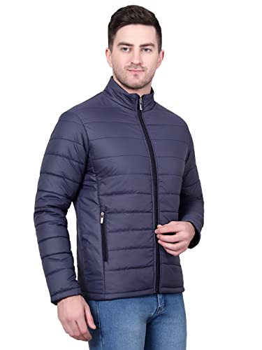 Image of KOTTY Men's Nylon Regular Solid Stylish Designed for Comfort and Warmth Puffer Jacket