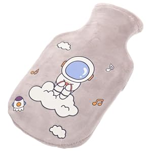 VALICLUD Kuschelige Wärmflasche mit Plüschabdeckung 1Satz