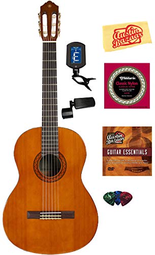 Image of Yamaha C40 Nylon String Acoustic Guitar Bundle with Instructional DVD, Strings, Pick Card, and Polishing Cloth
