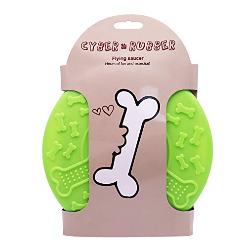 BlueBubble Shop Dog Frisbees Soft Rubber Indestructible Pet Toy Dog Flyer Flying Disc
