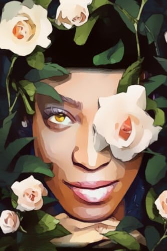 Nubian Flower Fairy; Positive Affirmation Journal 6x9in 200 Lined Pages: Notebook / Diary for African American Women, Teens, Self love, Self care, Daily writing