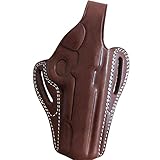 OWB Thumb Break Fits Colt 1911_Concealed Carry Leather Belt Gun Holster (Brown)