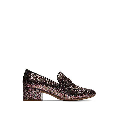 Image of Gentle Souls by Kenneth Cole Women's Eliott Menswear Block Heel Loafer- Leather Dress Pump