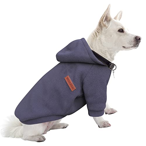 HuaLiSiJi Hunde Hoodie Kapuzenpullis für Hunde Hunde Sweatshirt Fleece Warm und Leicht, Sehr Schön, Bequem und Weich, Super Anzuziehen (XL, Grau)
