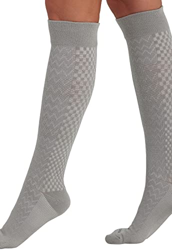 Image of Cherokee Women's Compression Socks, 10-15 mmHg, Knee High, 4-Pair Pack, Soft Fit, Regular & Wide Calf - TRUESUPPORT