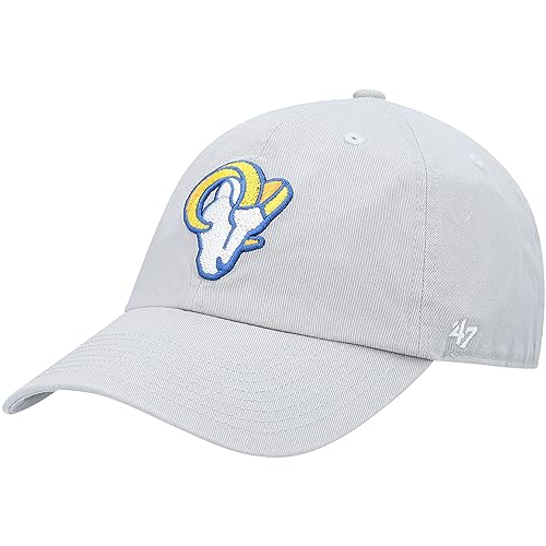 Gorra ajustable gris Los Angeles Rams para hombre miniatura 1