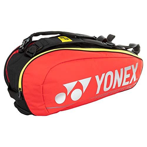 YONEX Pro 6er-Pack Red Tennis Bag, rot, Einheitsgröße