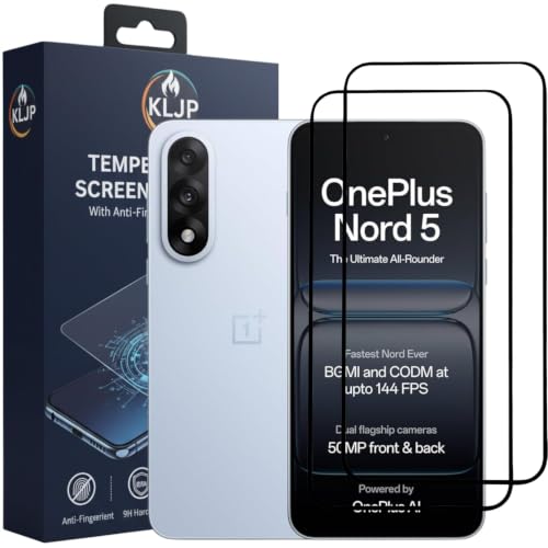 Image of Military-Grade Gorilla Tempered Glass For OnePlus Nord 5 / OnePlus Ace 5 Ultra With Installation Kit | Edge to Edge Coverage | Black (Pack Of 2)