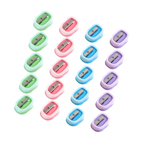 ledmomo 20個 小型手動筆削り器 携帯便利 設計 向け 学校やオフィス用 コンパクトシングルホール シャープナー