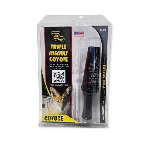 Haydel's Game Calls Inc. TAC-18 Triple Assault Coyote Call - Predator Call for Coyote Hunting