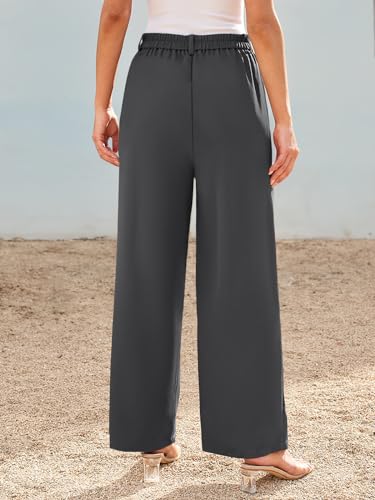 Image of LILLUSORY Womens Wide Leg Dress Work Flowy Pants Business Casual Outfits | 2026 Trousers, Dressy Slacks, High Waisted Palazzo, Professional Office Interview Clothes, Travel Wear
