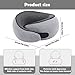 MQZAYZ Airplane Travel Neck Pillow for Support Long Flight,Memory Foam Travel Pillow Compact Head Support with Pain Relief,Ergonomic Sleeping Pillow & Road Trips(Gray)