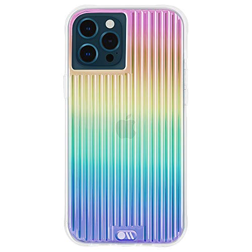 Case-Mate - Tough Groove - Case for iPhone 12 and iPhone 12 Pro (5G) - 10 ft Drop Protection - 6.1 inch - Iridescent