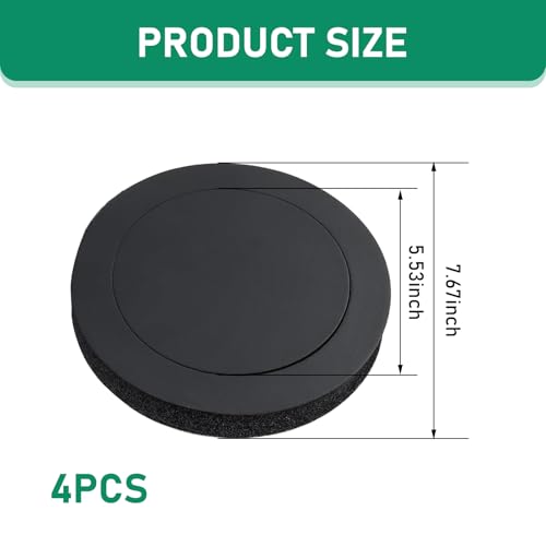 Sumjig JIG25385 4 Pcs Car 6.5 Inch Speaker Voice Coil, Slow Rebound Sealed Speaker Circle To Avoid Sound Diffusion, Improve Speaker Sound Effect Bass Pad, Universal For Cars Speaker Blockers Accessories thumb #1