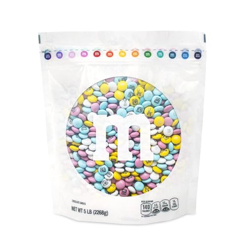 M&amp;M'S New Baby Milk Chocolate Candy, 5 lb Bulk Resealable Bag