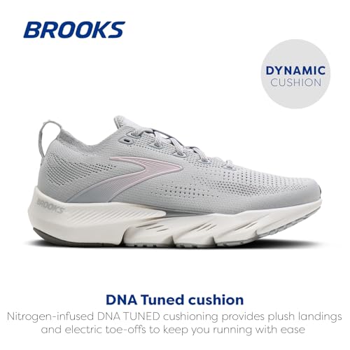 Brooks Women’s Glycerin Flex Neutral Running & Walking Shoe - Harbor Mist/Poppy Seed/Pink - 9 Medium - image 2