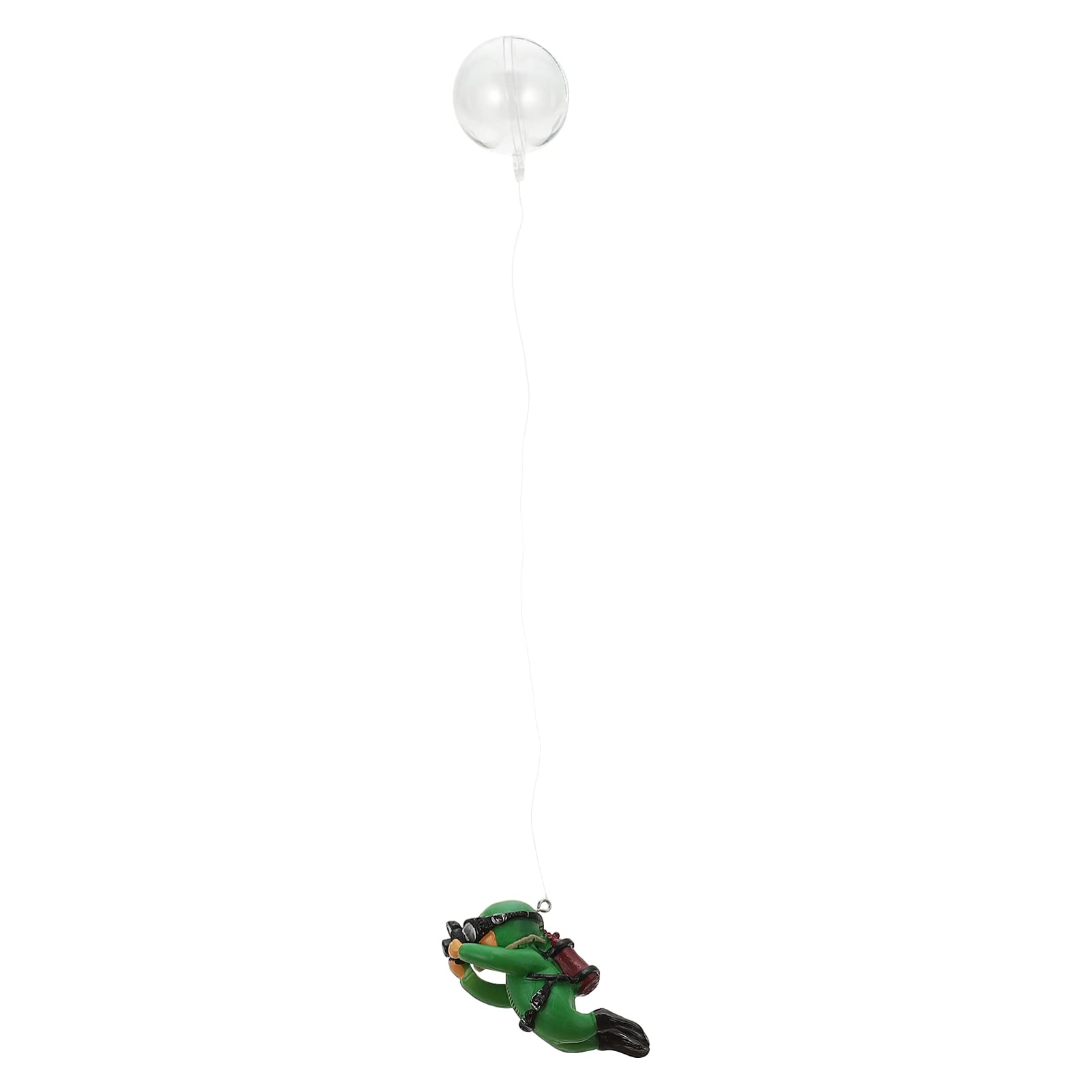 5 Pièces Plongeur D'aquarium Accessoires D'aquarium Décoration Flottante D'aquarium Décoration Flottante pour Aquarium Figurines Mini Nageurs Gros Homme Vert Fantoche PVC Char