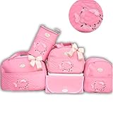 BOLSA MATERNIDADE MENINA 5 PEÇAS BORBOLETA (Rods)