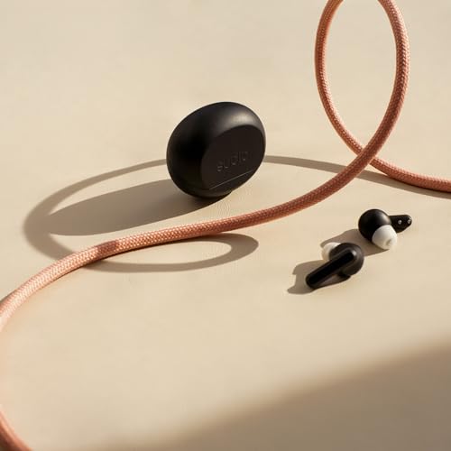 Image of Sudio A3 Pro Noise Cancelling Earbuds - 25H Playtime, ANC, Multipoint Bluetooth Earphones 5.4, Clear Calls, IPX4 Sweat & Splash Resistant, USB-C Charging, Made from Recycled Plastics (Black)