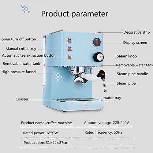 Cafetera semiautomática con termostato inteligente 1 taza miniatura 7