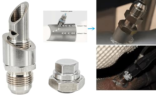 Image of Exhaust Vacuum Fitting Universal Stainless Steel E-VAC Scavenger Kit T304 SS E-VAC Fitting