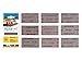 Mirka Abranet Net Sheets / 2.75 x 5 inch/Assortment 1 of each Grit 80, 100, 120, 150, 180, 220, 320, 400, 600 / Mesh Sandpaper Sanding Sheet Hook and Loop / 9 pcs / ?9A-149-APRP