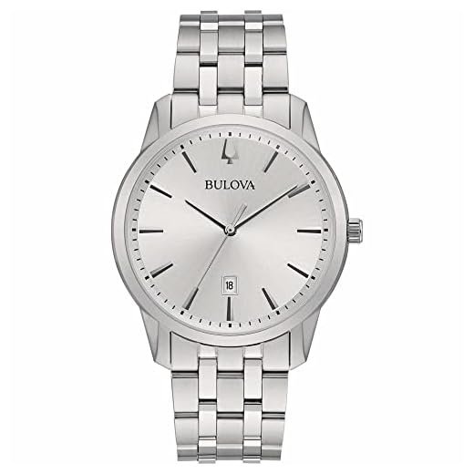 Bulova Reloj Analógico para Hombre de Cuarzo con Correa en Acero Inoxidable 96B342