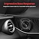 Pyle 8,9 cm (3,5 Zoll) Auto-Audio-Lautsprecher – Single-Spulen-Subwoofer mit Gummirand – PLMG35