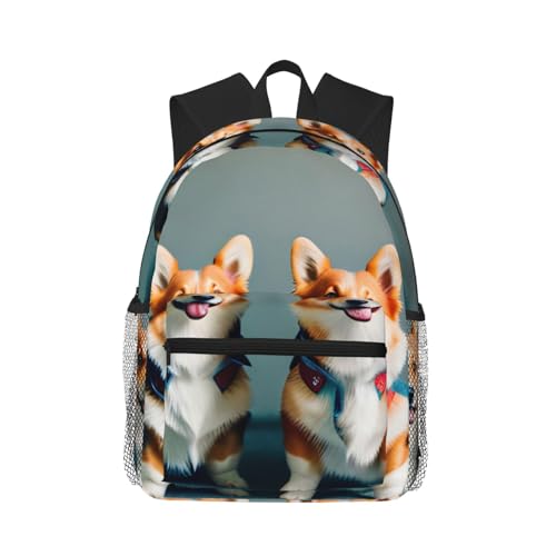 Sac à dos universitaire corgi léger contre la fatigue du dos des étudiants et citadins