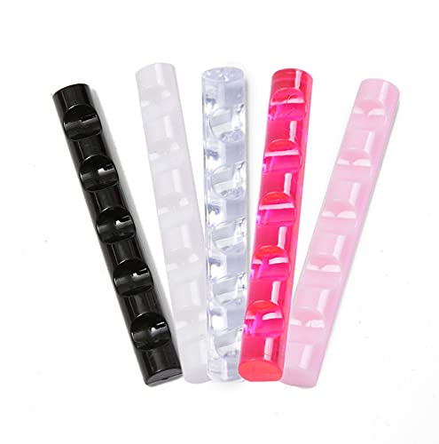 JoBao 5Pcs Nail Brush Nail Art Pen Holder Simple Acrylic Nail Gel Polish Pen Brush Stand Holder Manicure Tool Rack Stand Holder