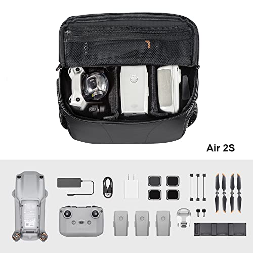 Image of Careflection Waterproof Storage Bag Carrying Abs Double Layer Case for Any Drones :DJI Mavic Mini 3 Pro,3, 2, / DJI Air Series /DJI Mini 2 Se /DJI Mavic 3,2,1 Combo's, Grey