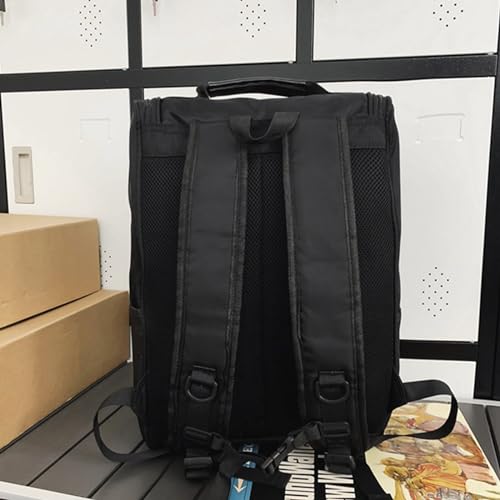 Sac d'école en nylon résistant à grande capacité et compartiments multiples