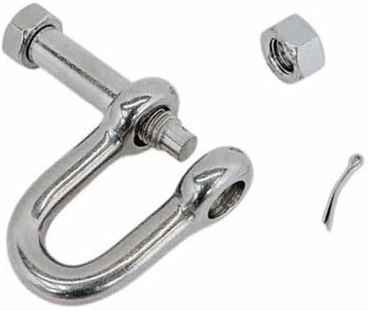 4 Pcs Marine Boat Forged 5/16" Bolt Pin Chain Shackle 1,300 Lbs WLL Stainless Steel T316