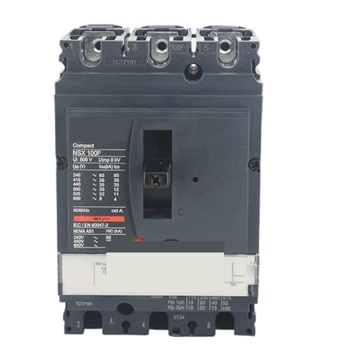Disjoncteur boîtier moulé NSX100F 50A coupure 3P haute performance pour moteur électrique