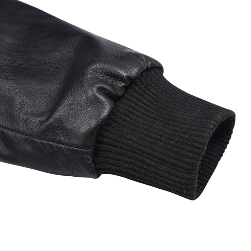 Image of Men's Leather Jacket Removable Hood | leather jacket Men | Black Leather Motorcycle Jacket