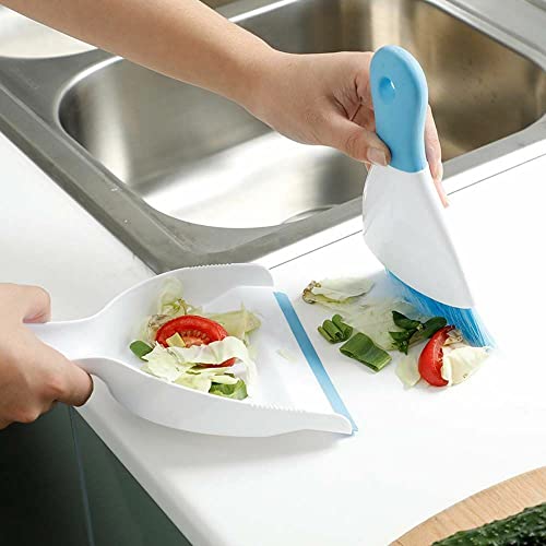 Kehrschaufel Besen Kehrschaufel – kleines Besen- und Kehrschaufel-Set, Mini-Besen und Kehrschaufel, kleine Kehrschaufel und Bürsten-Set für Hausreinigung, Sofa, Schreibtisch, Meerschweinchenkäfig, – Bild 4