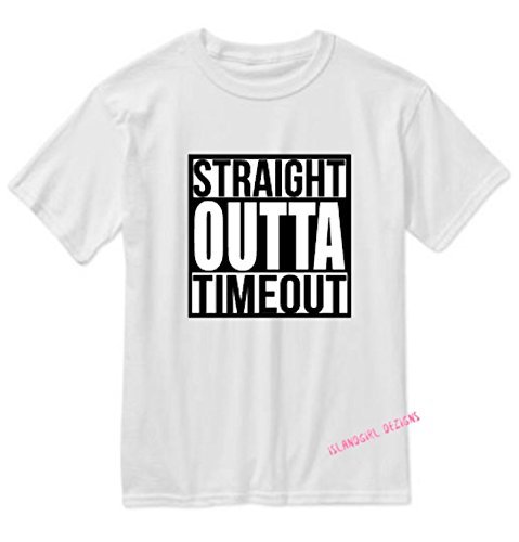 STRAIGHT OUTTA TIMEOUT Kids Tee, Boys TShirt, Girls TShirt, Toddler Shirt, Timeout Shirt, Kid Clothes