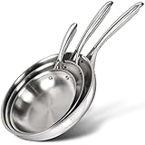 MICHELANGELO Tri-Ply Stainless Steel Fry...