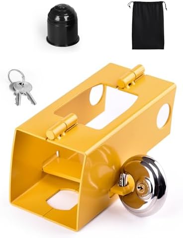 Antivol Remorque Et Caravane Pour Attelage, Verrouillage Haute Sécurité